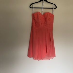 Bright coral dress